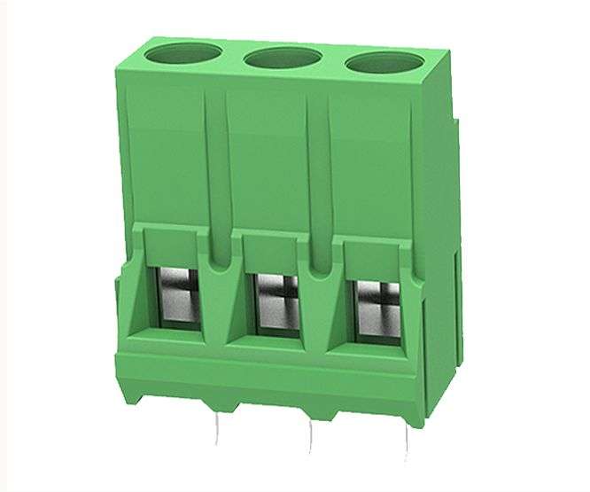 TERMINAL R/C 3W PITCH=6.35mm GREEN DG635-6.35-03P-14-00AH