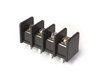 BARRIER TERMINAL BLOCK PCB 11mm 4W SIDE PIN SIL BLK DG65S-B-04P-13-00A(H)