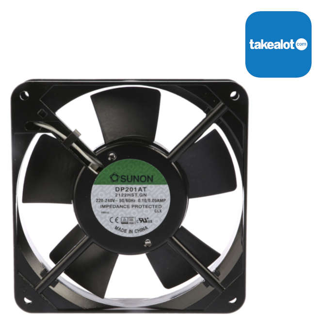 220V AXIAL COOLING FAN 120sqx25mm SLV 64CFM TERM TAKEALOT-DBN DP201AT-2122HST.GN TAL-DBN