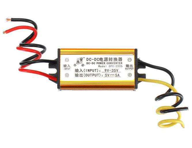 DC-DC CONVERTER ENC I=24V O=5V 5A DPC-0505