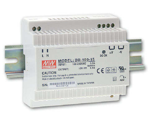 POWER SUPPLY D/R I=220 O=12 7A5 90W DR-100-12