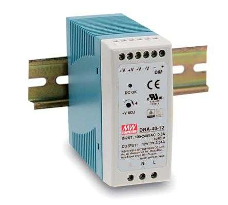 POWER SUPPLY D/R ADJ I=110-220 O=24-30V 2.5A DRA-60-24