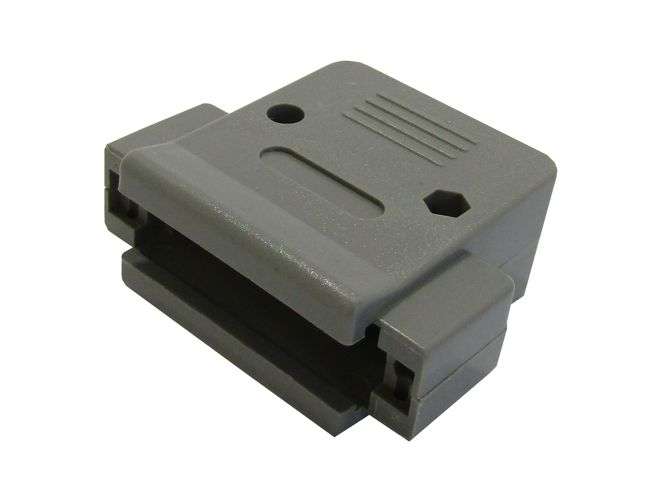 D-SUB CONNECTOR PLASTIC GREY COVER / HOOD GHU200