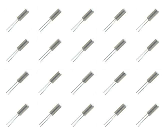 CRYSTAL 32.768KHz DT-38 ROUND 3x8mm - 1K/BAG DT38-32.768KHz 12.520F