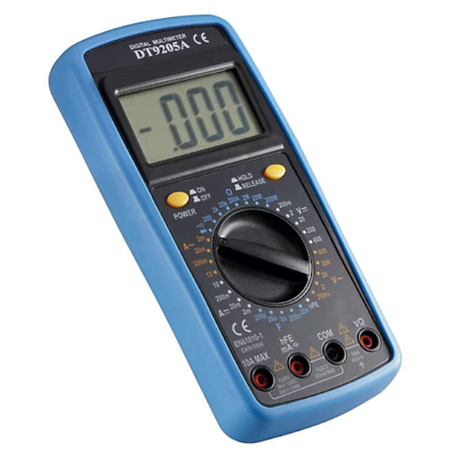 HAND HELD DIGITAL MULTIMETER 10A CAT II 600V DT9205A(CE)