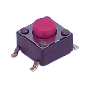 SMD TACTILE SWITCH 6x6mm H=5mm RED DTSM-62R-V