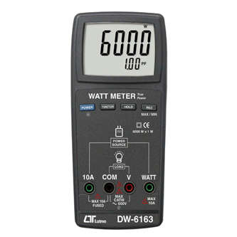 POWER, VOLT AND AMP METER DIGITAL H/HELD 6KW DW-6163