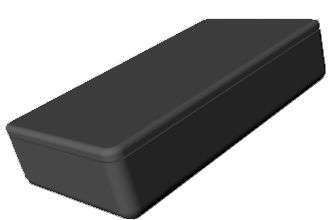 ABS ENCLOSURE BLACK E15B 112x62x26 E15-BLACK