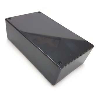 ENCL ABS BLACK E45B 160x99x53  E45-BLACK