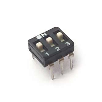 DIP SWITCH 3-POLE 100mA L/PRO EAM103E