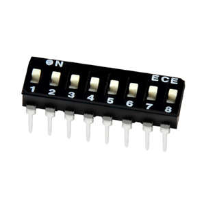 DIP SWITCH 4-POLE 100mA L/PRO EAM104EZ
