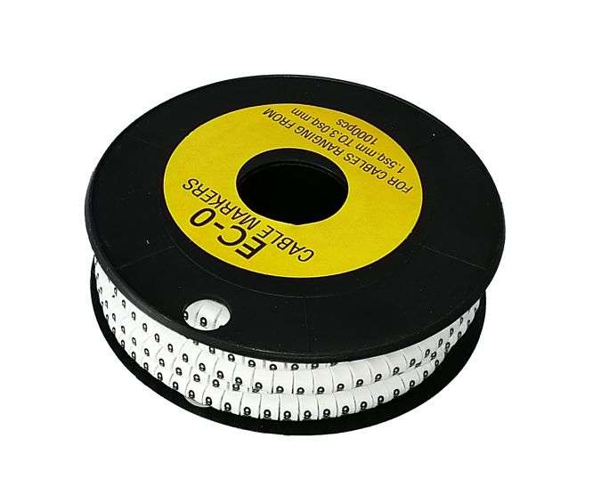 CABLE MARKER 9 WHITE OD 1.5 - 3mm2 EC-TYPE 190560(EC-0-9)