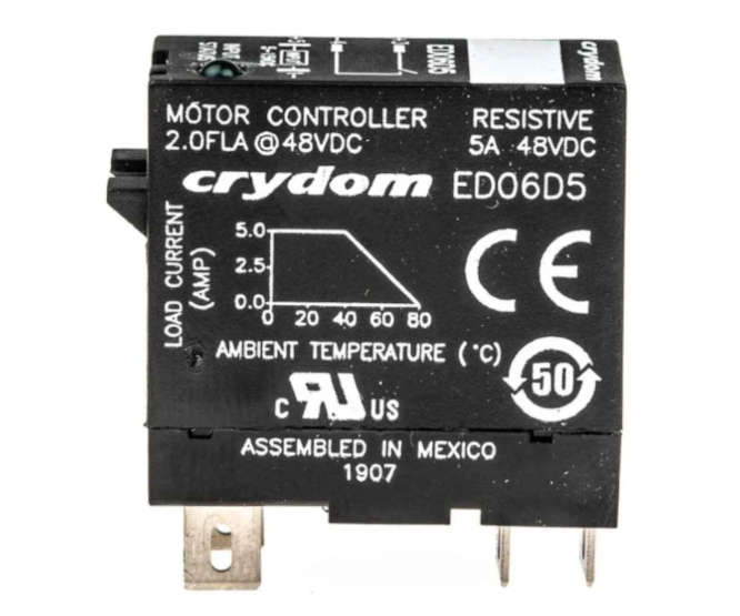 D/R SSR 5A 48VDC 29x12.7x37.4mm QUICK-CONNECT ED06D5