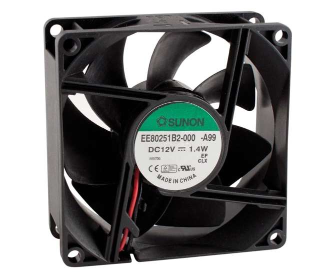 24VDC AXIAL FAN 80sqx25mm BAL 41CFM LEAD EF80252B1-10000-A99