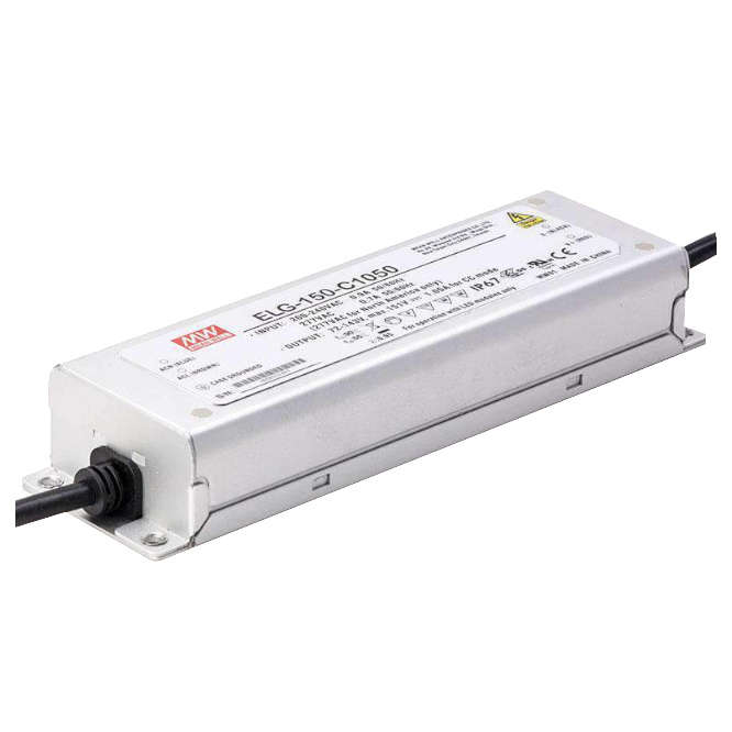 POWER SUPPLY ENCL. LED DRIVER I=220 O=151 1.05A 150W ELG-150-C1050B