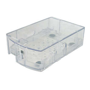 ENCLOSURE CLEAR RASPBERRY PI-B 2W ASM1900004_01