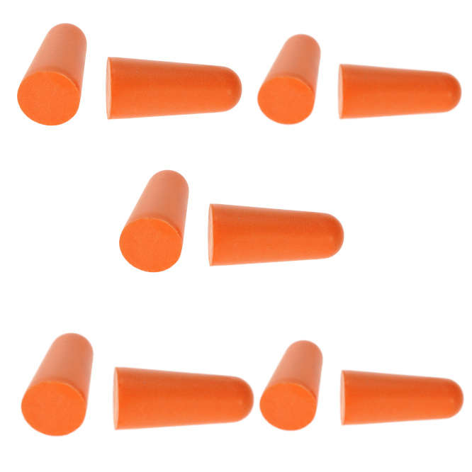 EARPLUG DISPOSABLE FOAM TYPE 34dB RATED - 10PCS/BAG EP21ORR