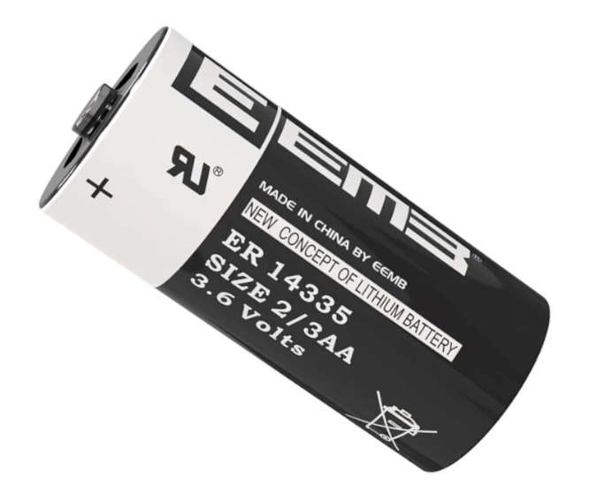 LITHIUM BATTERY 2/3AA 3.6V 1.7AH 15x34 ER14335