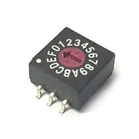 ROTARY DIP SWITCH 10W R/CODE SHAFF ERD116CM