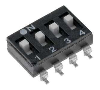 DIP SWITCH 6-POLE EXTEND ACTUATOR SMD ESD106E
