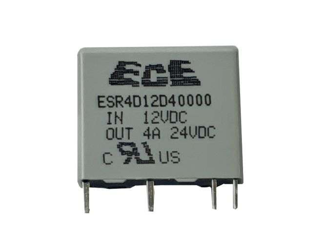 SOLID STATE RELAY PCB SIL, I=12V O=24VDC 4A ESR4-D12-D40-0-00Z