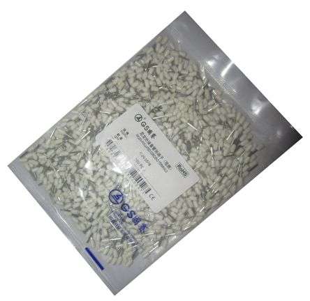 TERMINAL BOOT LACE WHITE 0.75mm2 L=8 -1K/BAG EVN7508-WHITE