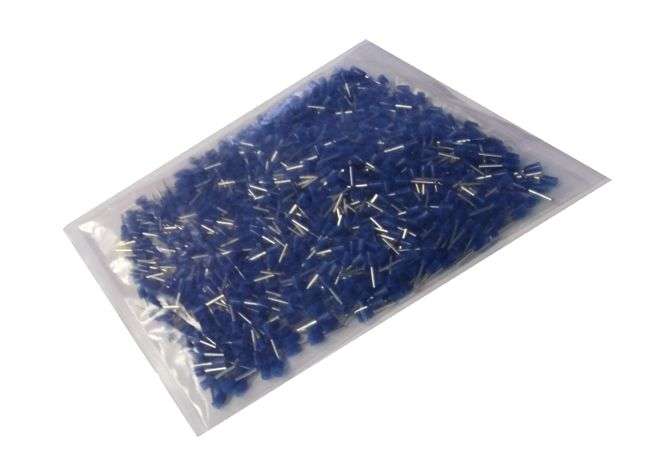 BOOT LACE FERRULE BLUE 0.5mm L=8mm -1K/BAG EVN0508(BLUE)