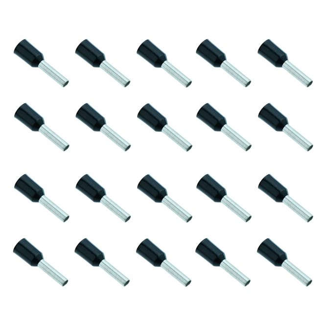 BOOT LACE TERMINAL BLACK 1.5mm2 L=10 1KP/B EVN1510-BK