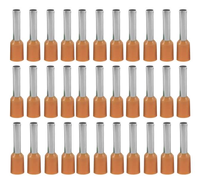 BOOT LACE TERMINAL RED 1mm2 L=10mm-100/BAG  EVN1010  *DBK*