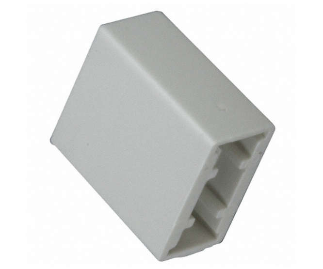 RECTANGULAR PUSH-BUTTON CAP WHITE SNAP-FIT F1202