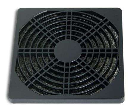 PLASTIC FILTER FINGER/FAN GUARD BLACK 92mm 3-PIECE 170816