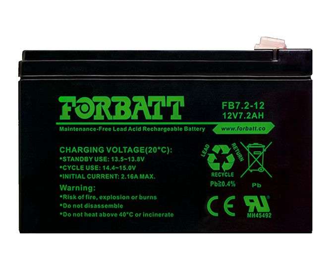 BATTERY SLA 12V 7.2AH 151x65x94 FB7.2-12