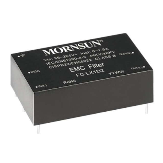 LINE FILTER 220VAC 1.5A FC-LX1D