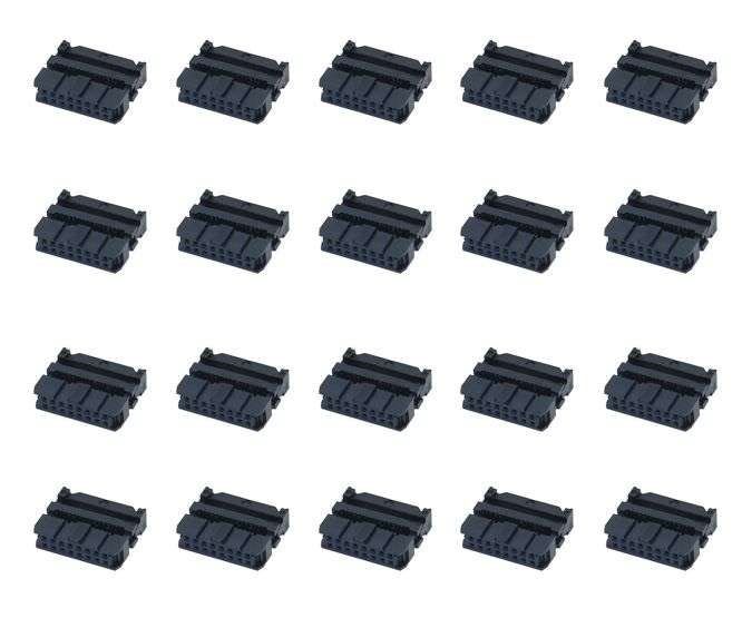 SOCKET IDC 16W WITH STRAIN-RELIEF 132/TRAY FC-16