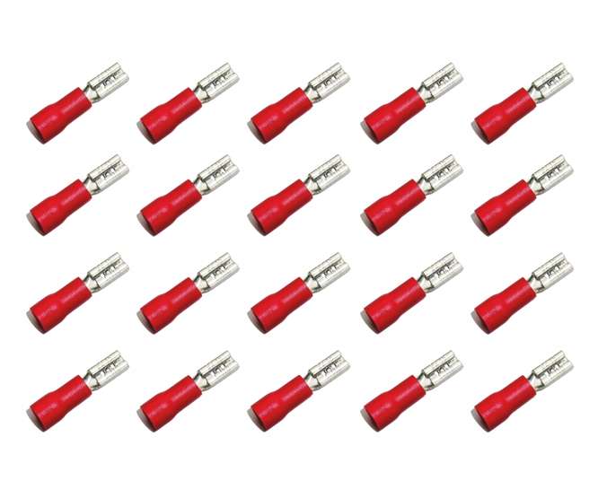 2.8mm RED PRE-INSULATED PUSH-ON TERMINAL - 1K/BAG FDD 1.25-110(5)