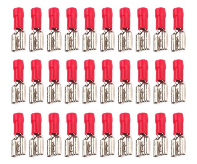 TERMINAL PRE-INS RD 4.8mm FEM 10/BAG  FDD 1.25-187(5) / 190108 *DBK*