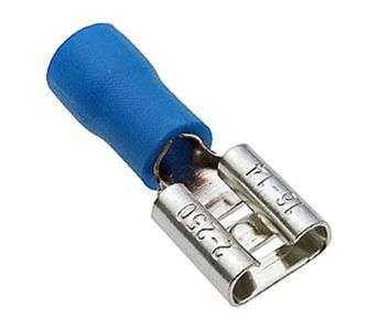 TERMINAL PRE-INS BL 4.8mm FEM 100/BAG 2DF4 *A*