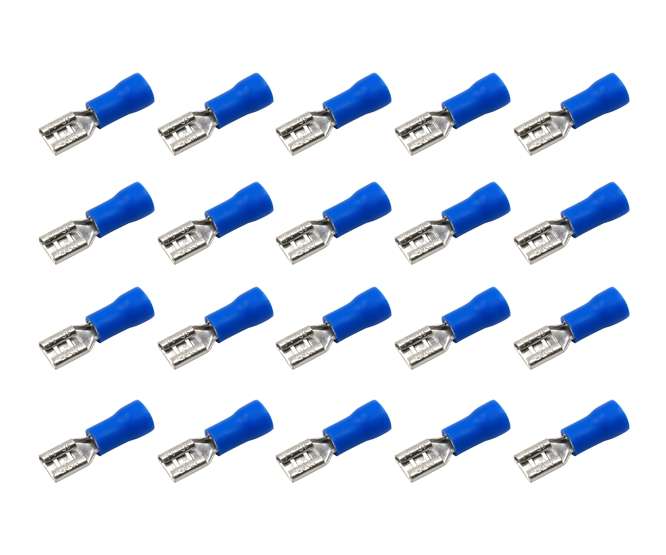 TERMINAL PRE-INSULATED BLUE 4.8mm FEM 1K/BAG FDD 2-187(5)
