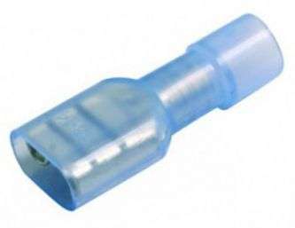 TERMINAL INSULATED BLUE 6.35mm FEM - MPQ=10  FDFN 2-250 *DBK*