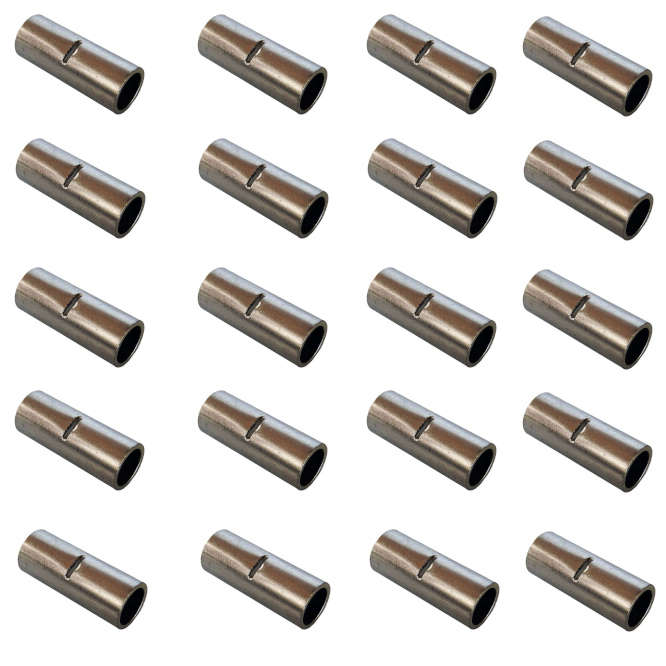 3.3mm NON-INSULATED FERRULE 37A 5x15mm 2.5-4mm WIRE - 500P/BAG BN3.5