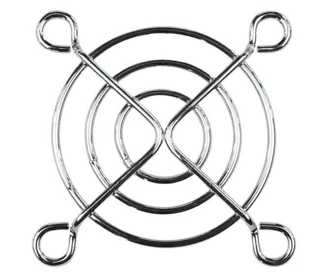 CHROME METAL FINGER GUARD FOR 70mm FAN 230297
