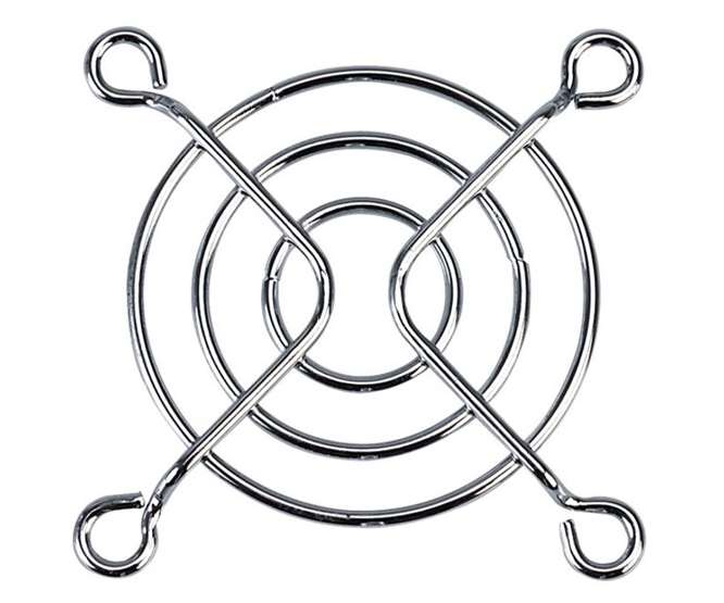 CHROME METAL FINGER GUARD FOR 50mm FAN FG-05
