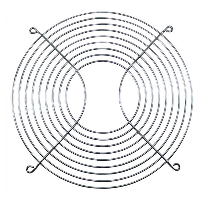 CHROME METAL FINGER GUARD FOR 254mm FAN FG-25