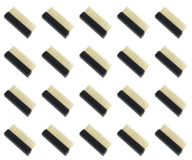 DIL HOUSED PCB SOCKET 40W 2.54mm TL=23.45 - 24pcs/tube FHC85-2020SG0BBNY