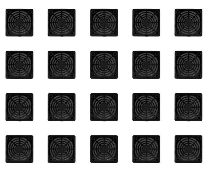 60mm PLASTIC FAN FILTER GUARD - 1K/BOX 180029