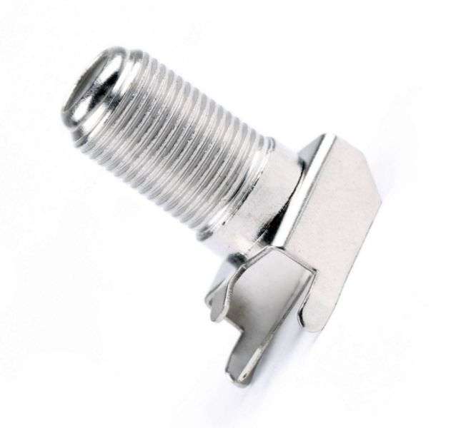 RIGHT ANGLED F TYPE SOCKET PCB MOUNT FKEW-001