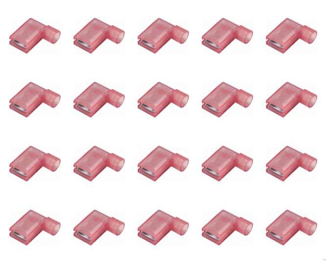 TERMINAL FULL-INS FLAG RD 6.35mm SOCKET - 500/BAG FLDNY 1.25-250