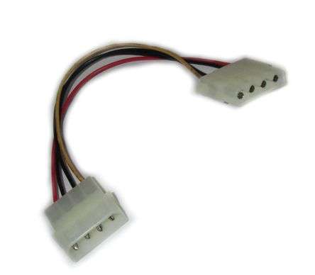 LEAD 4WAY H/DRIVE P/SUPPLY 1-1 FM0075  AWG22  140mm