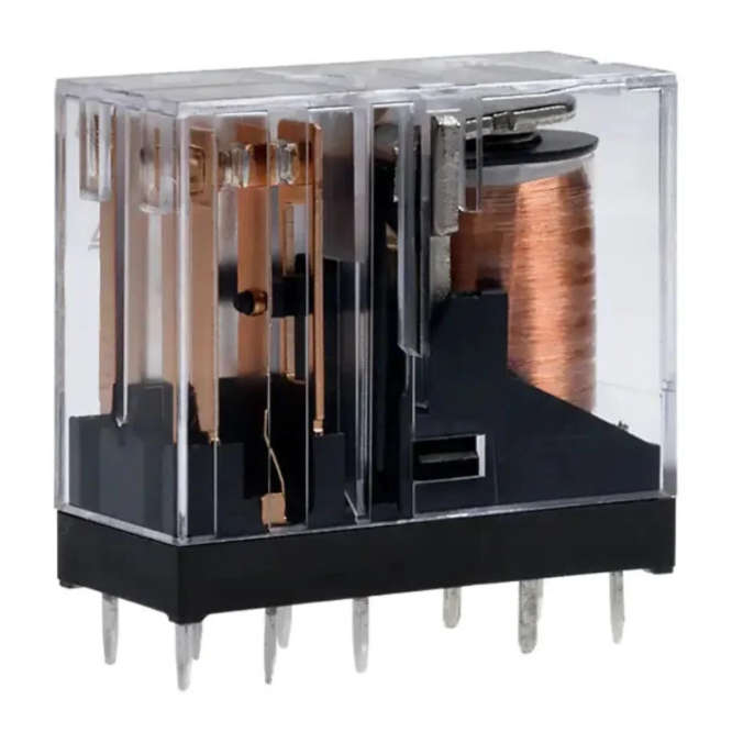 PLUG-IN POWER RELAY NON-LATCH DPDT 24VDC COIL 5A QUICK-CONNET G2RK-217P-V-US