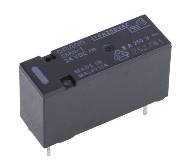 SPDT NON-LATCHING RELAY PCB MOUNT 24V DC COIL 8A G6RN-1 24DC